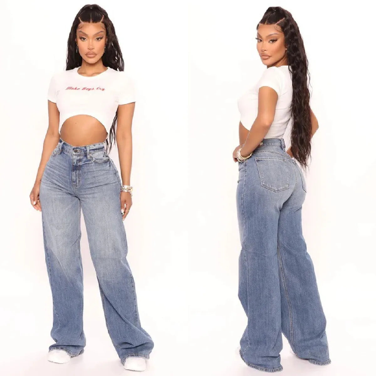 2022 New Y2K High Waist Baggy Jeans